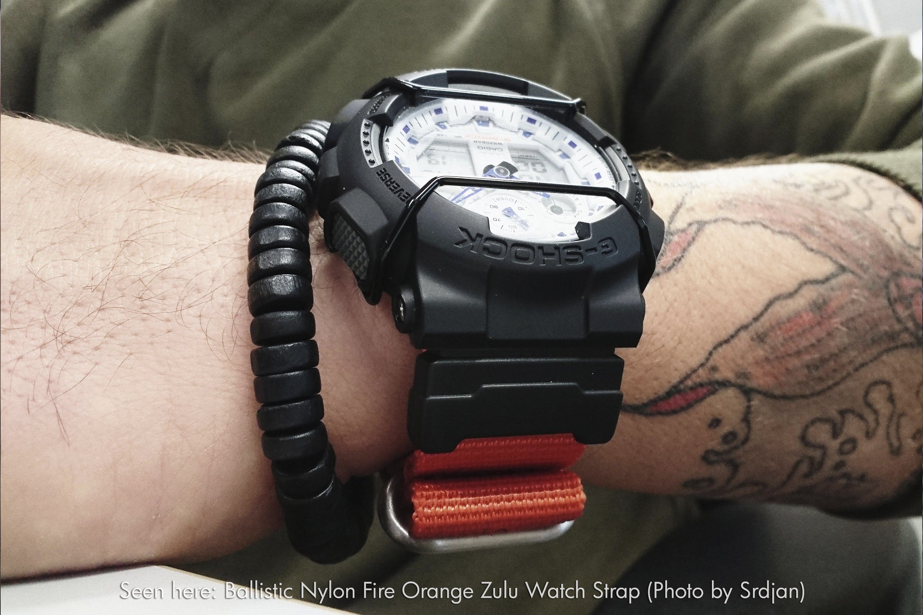 vario g-shock ballistic nylon watch band