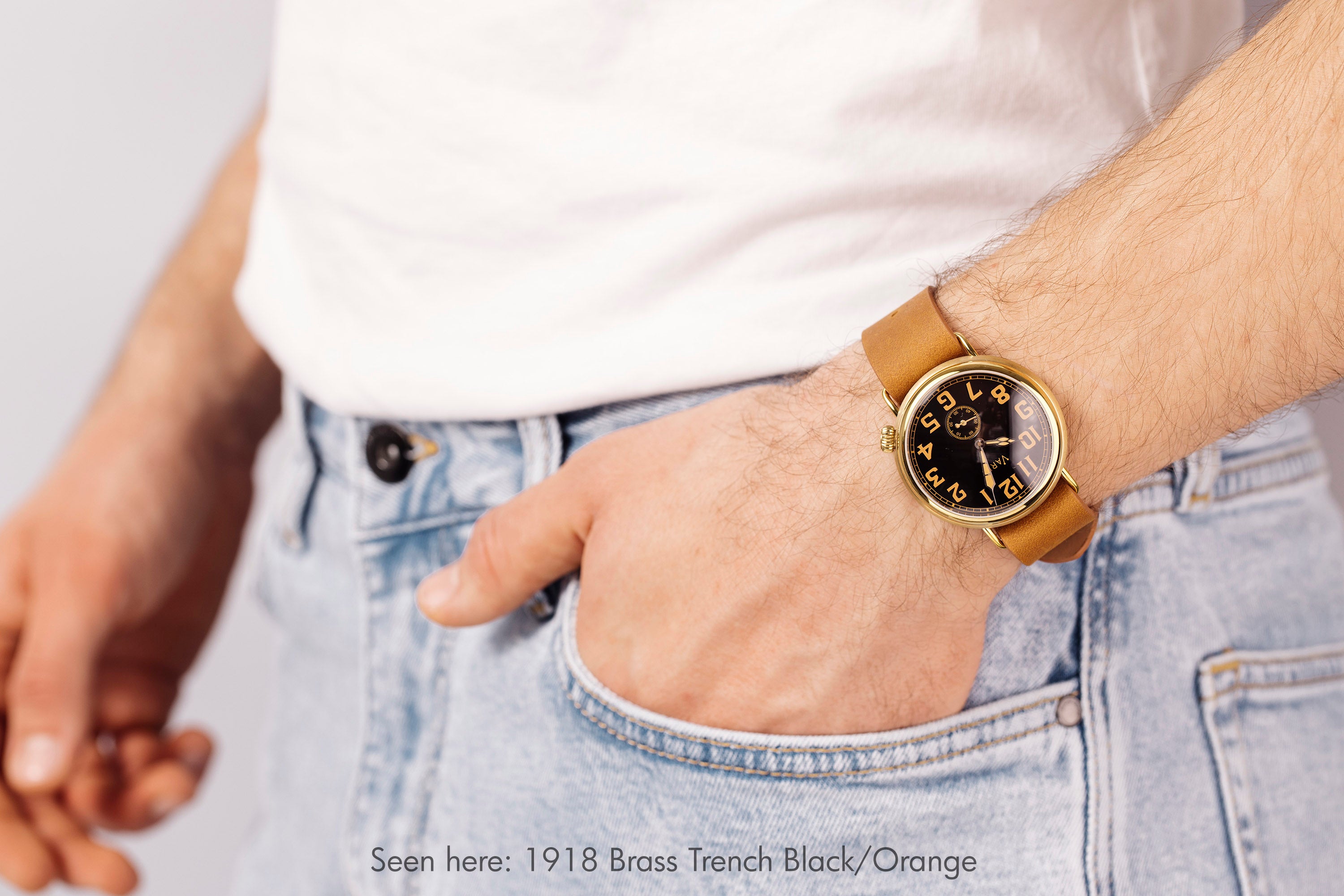 vario 1918 brass trench watch