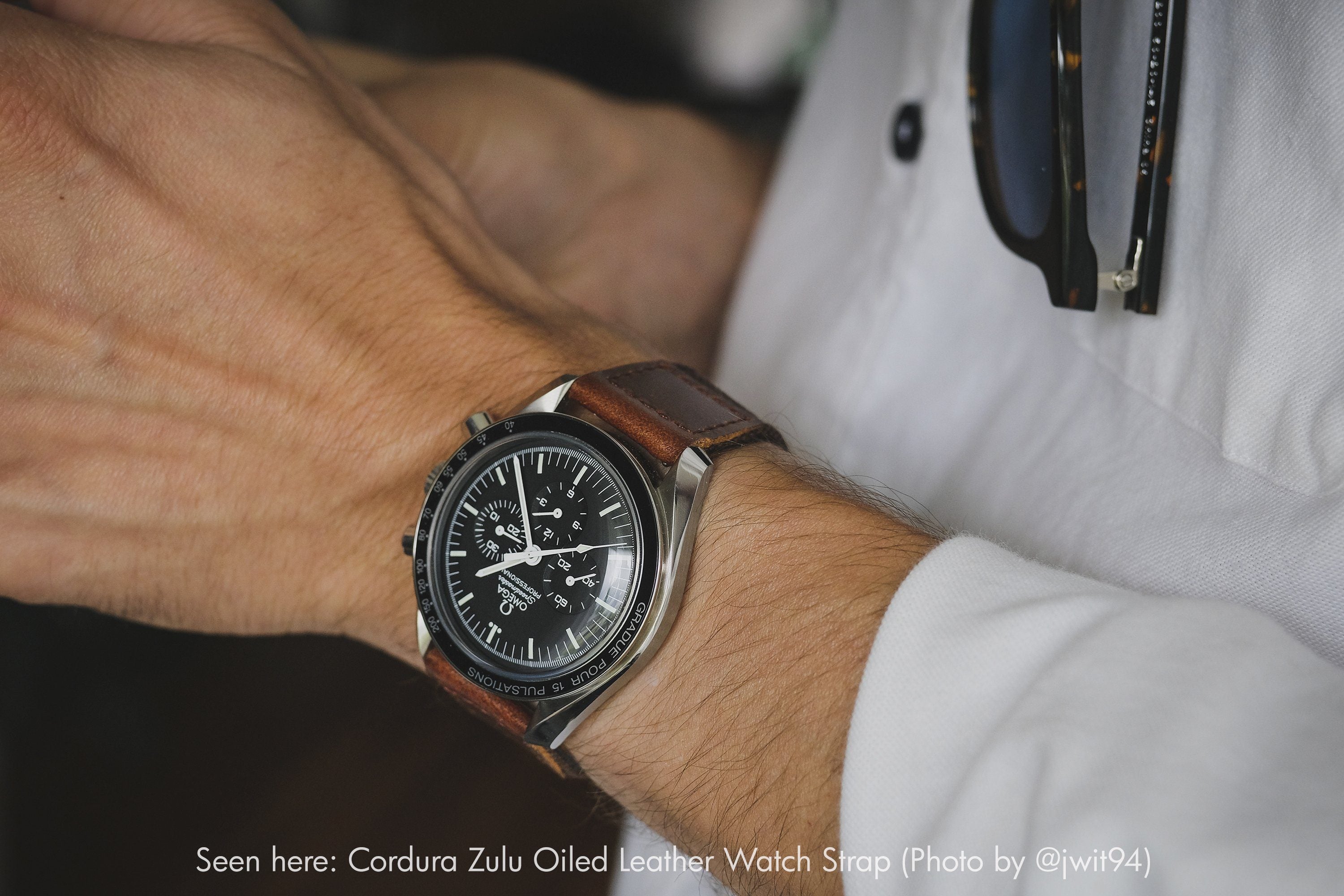 vario cordura watch strap on omega speedmaster