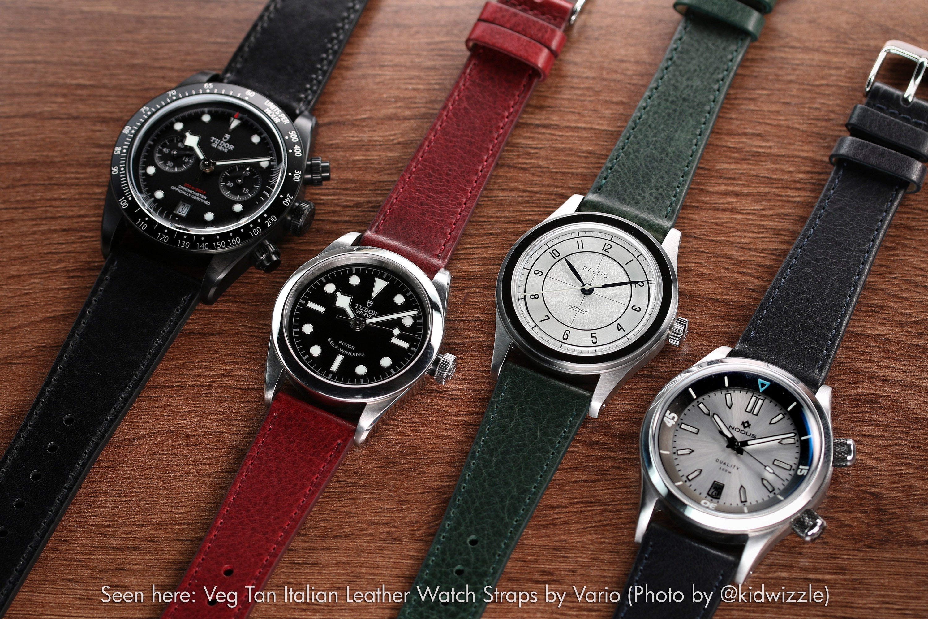 vario veg tan italian leather watch strap