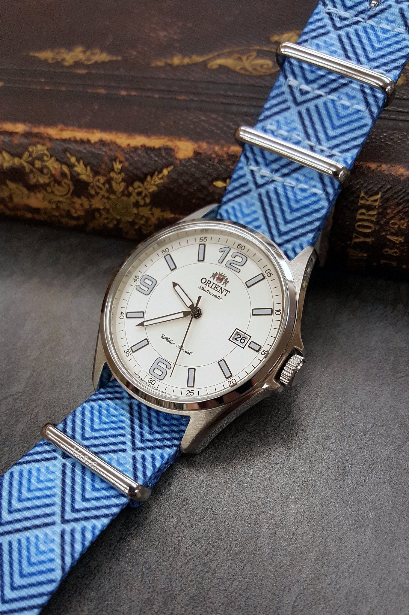 Orient Automatic on Sky Pyramid strap by #varioclub member Christopher