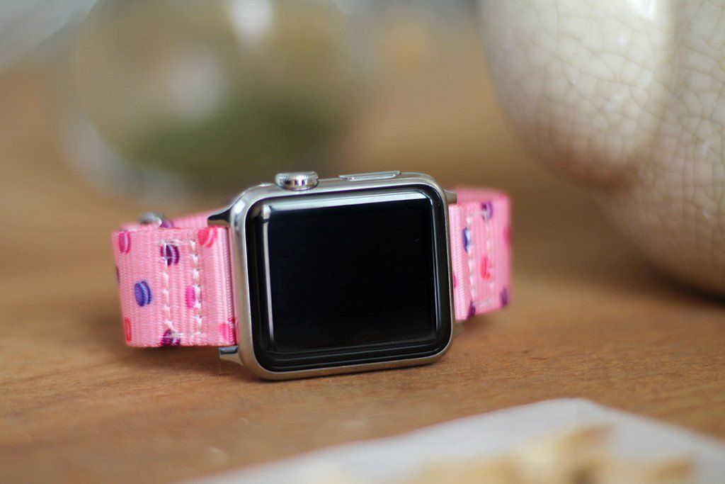 Apple Watch on Macaron Dots 2piece strap