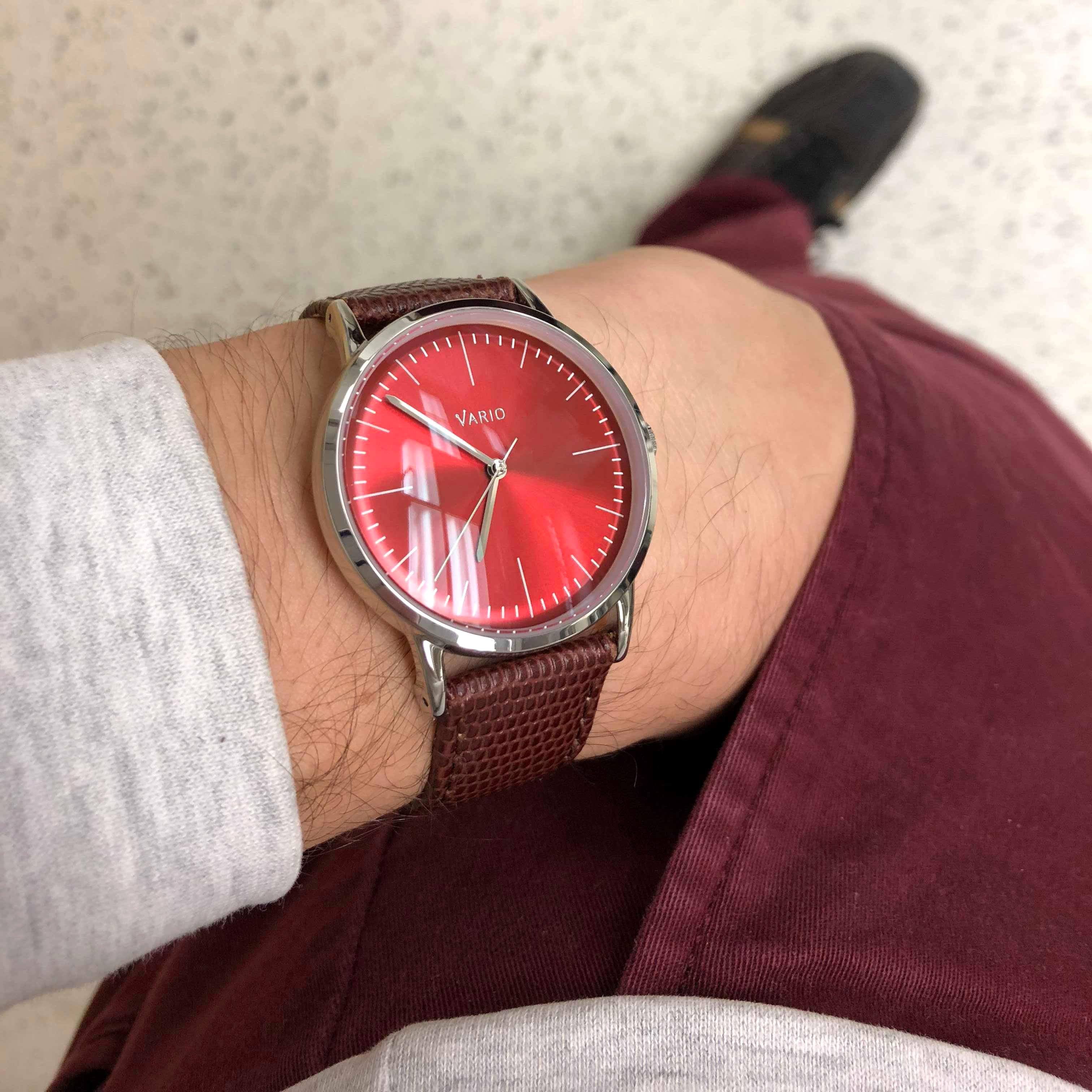 Is this Red Eclipse watch too loud? Photo by #varioeveryday member Alan