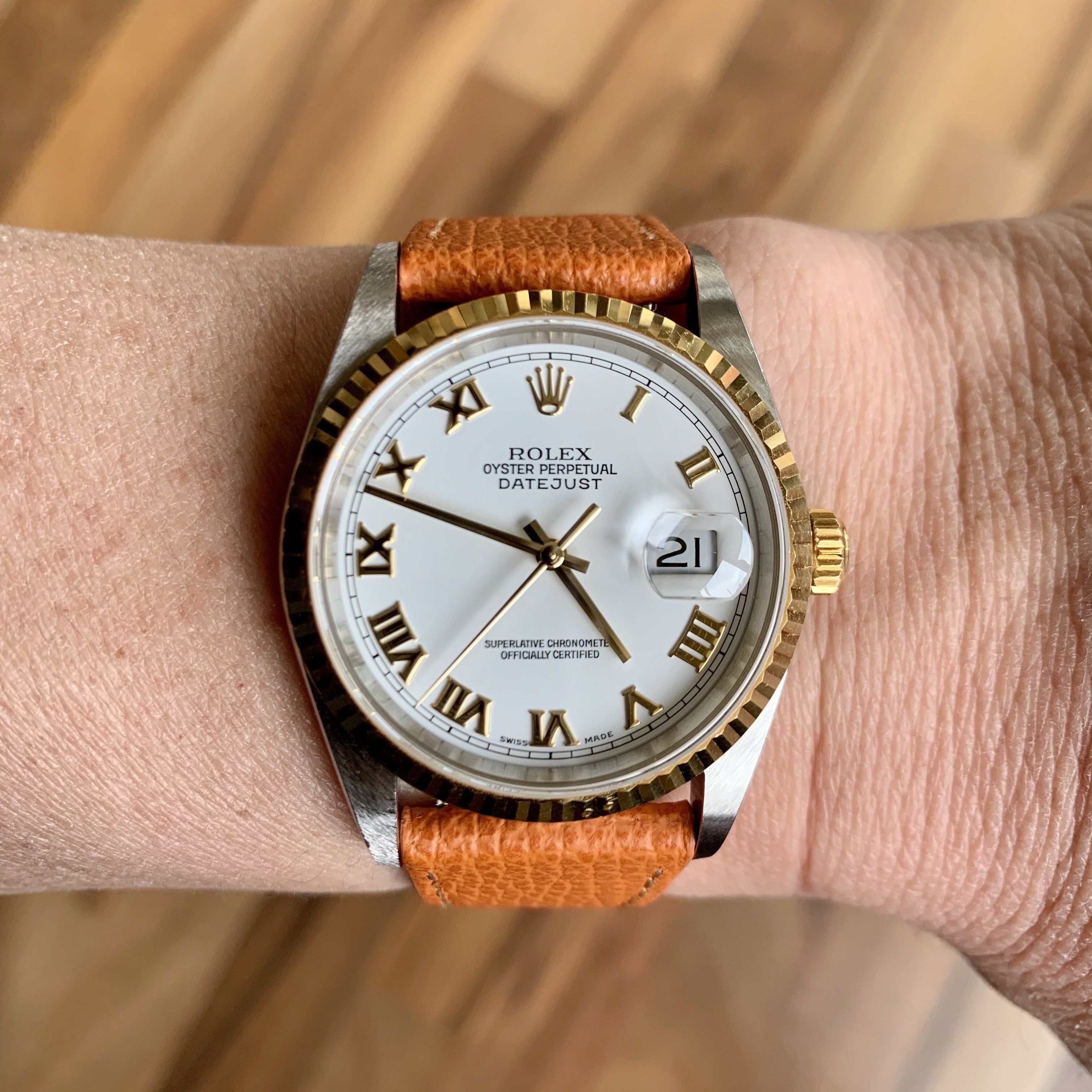 What do you think of this Rolex Datejust on Vario Italian leather? Photo by #varioeveryday member Ben