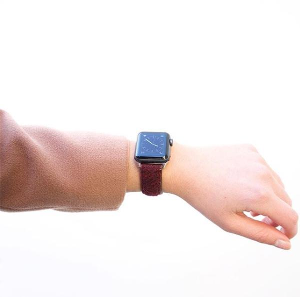 Apple watch with Vario Harris Tweed strap
