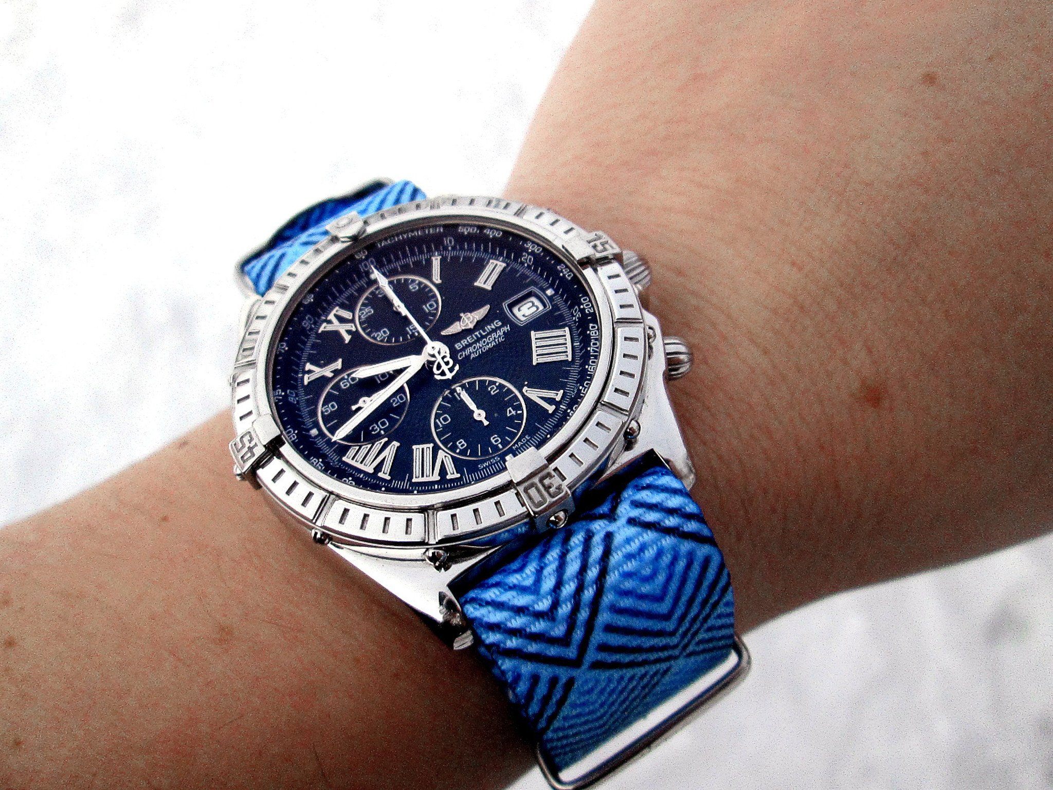 Breitling Chronograph on Sky Pyramid strap