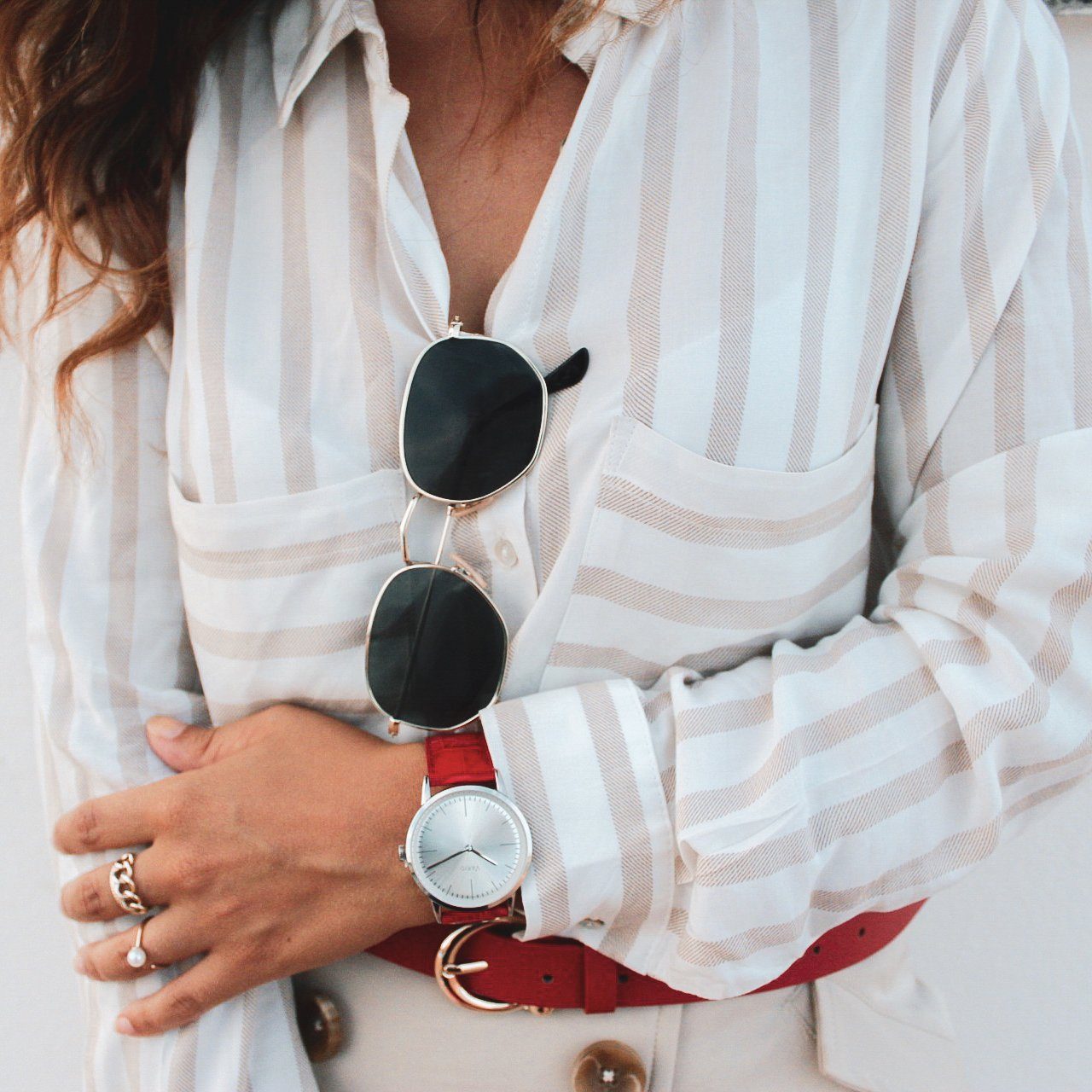 Eclipse dress watch on a ZRC rouge watch strap