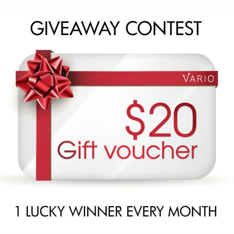 $20 Gift Voucher to be given away every Month!