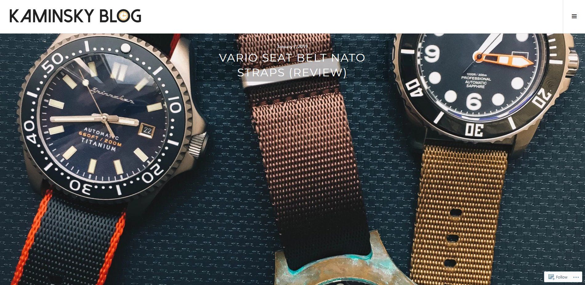 Vario Seat Belt Straps by Kaminsky Blog