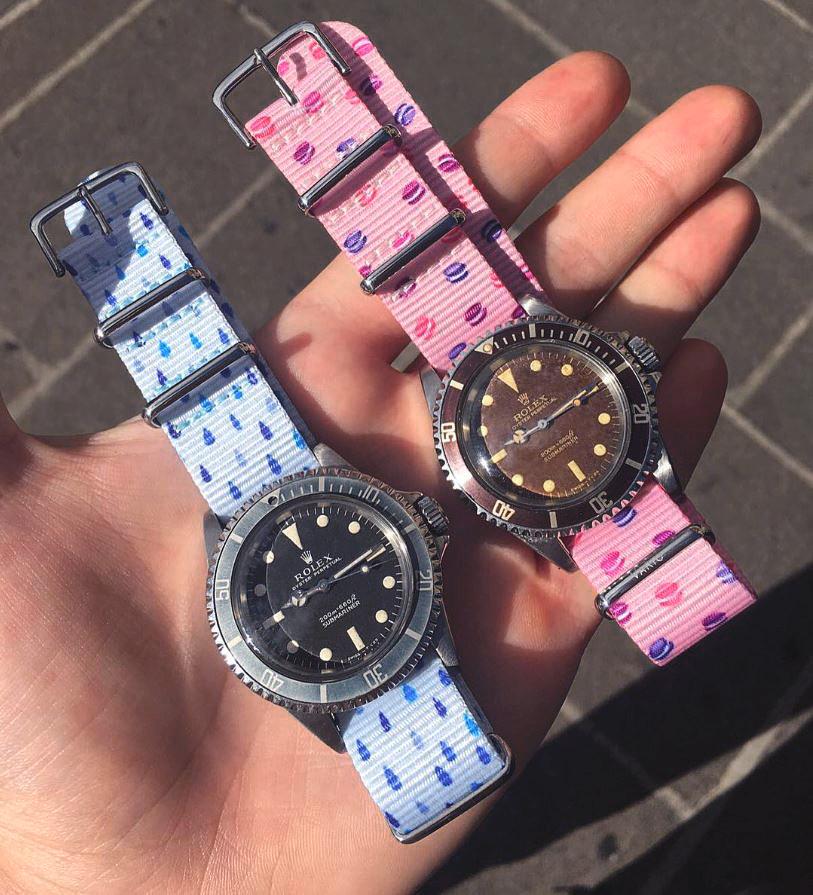 A pair of Rolex with our design straps by #varioclub member @rolex_lover