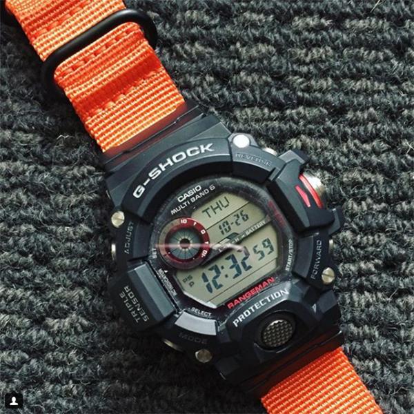 GShock Rangeman watch with Vario watch strap and adapter. Photo by @perth_watch_channel