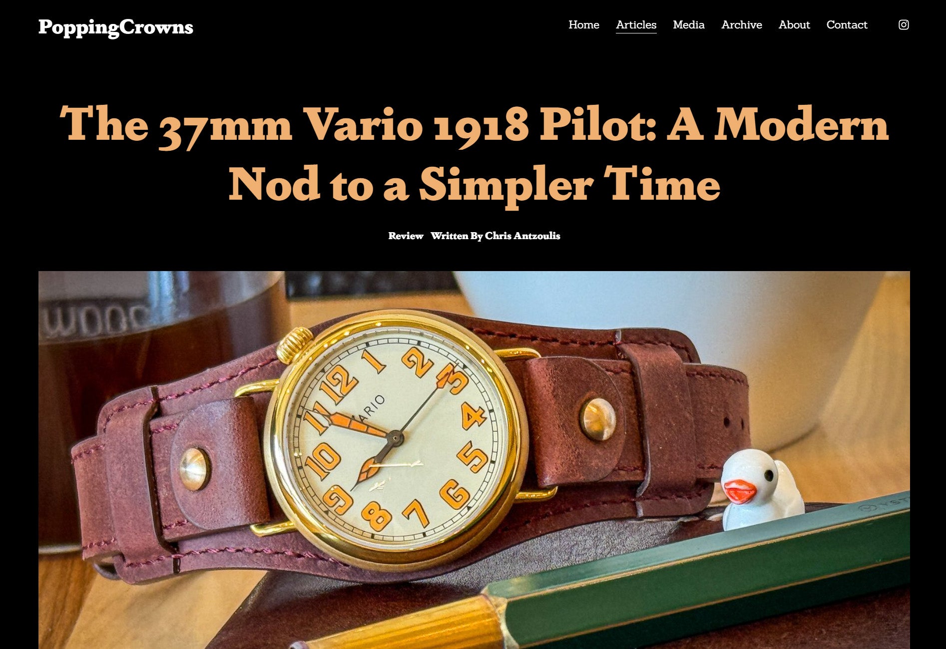 Vario 1918 Pilot reviewed by Popping Crowns