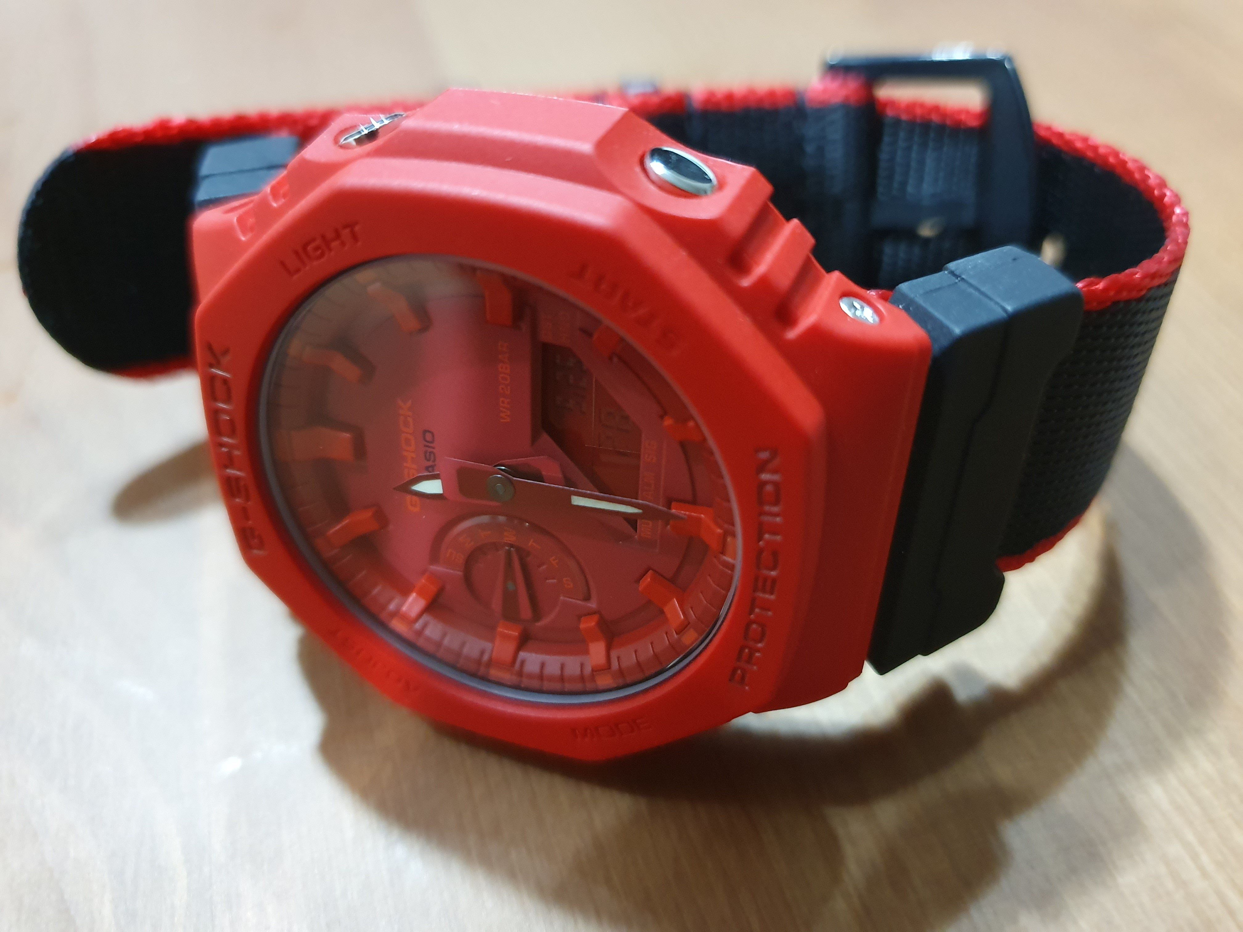 Check out this GShock GA2100 on Vario Seat Belt