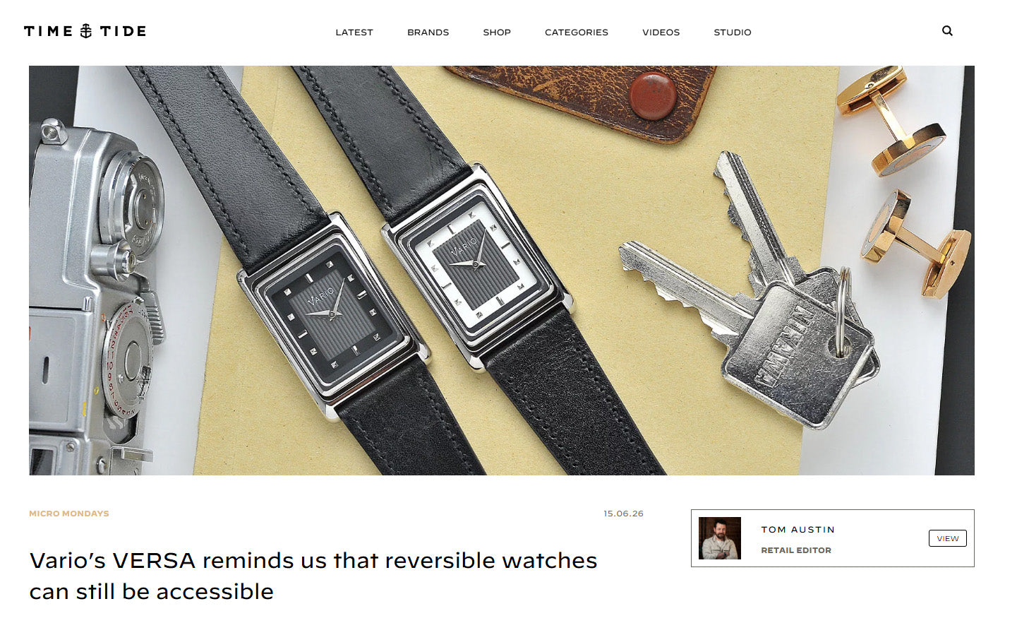 Vario VERSA Automatic reviewed by Time and Tide