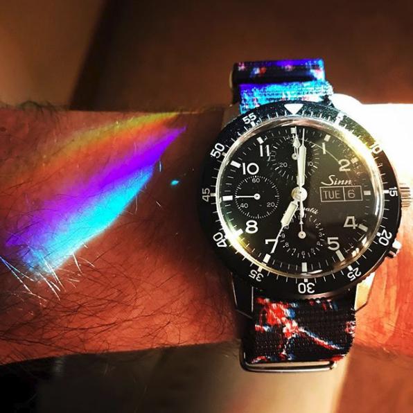 Sinn watch with Chromatic Twitch strap by #varioeveryday member Chris