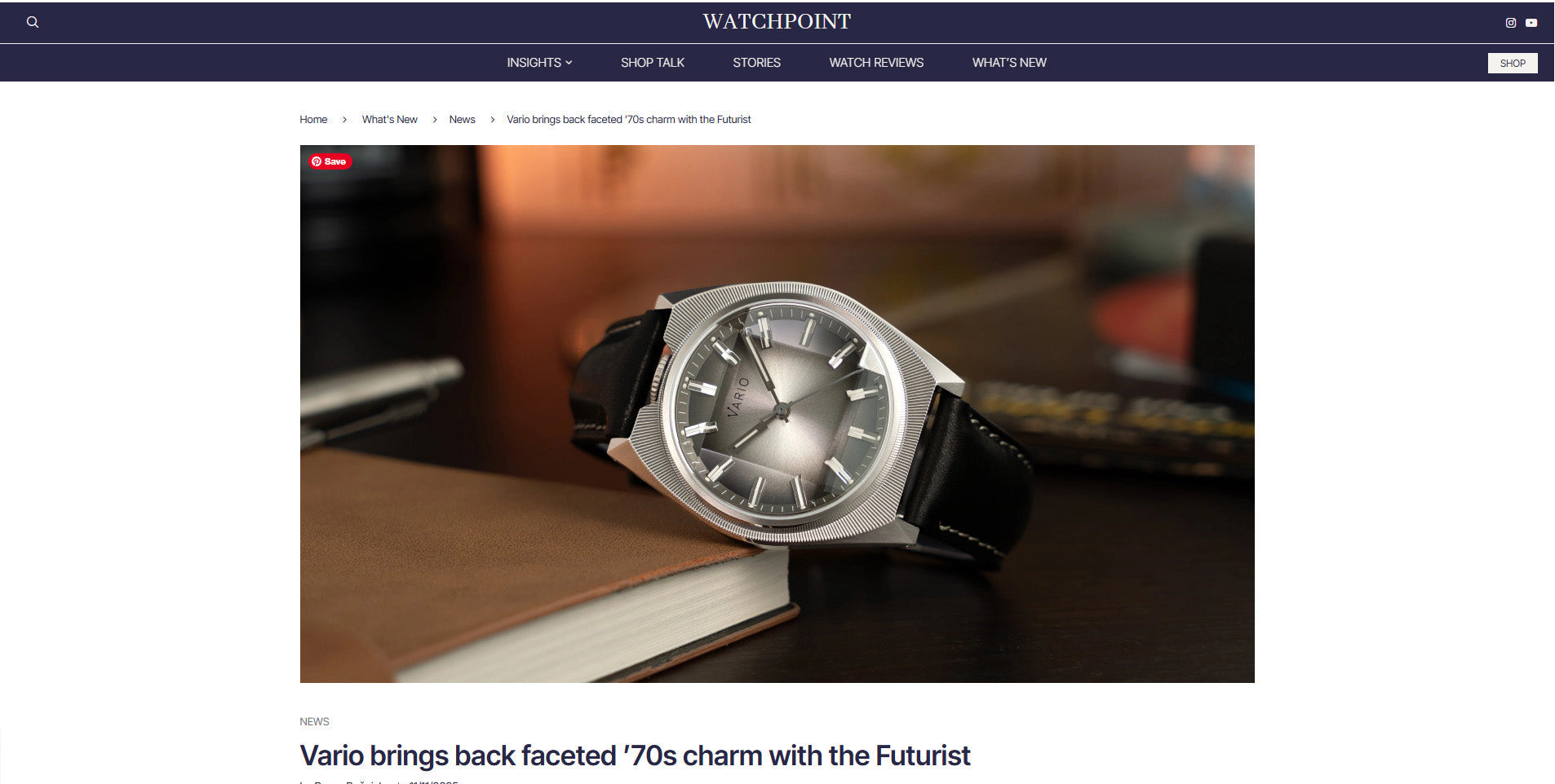 Futurist showcased by WatchPoint