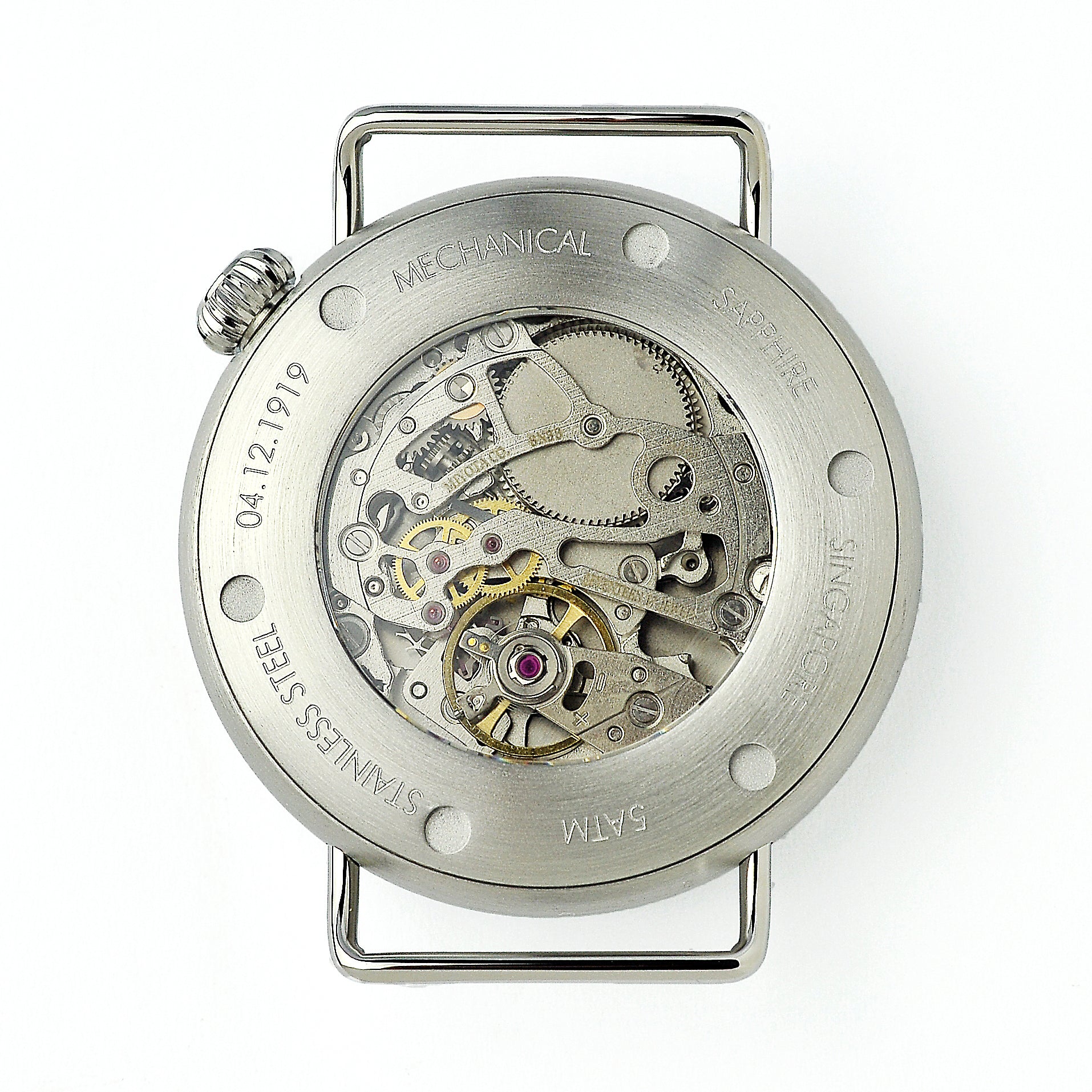 1918 Pilot skeleton movement miyota handwound