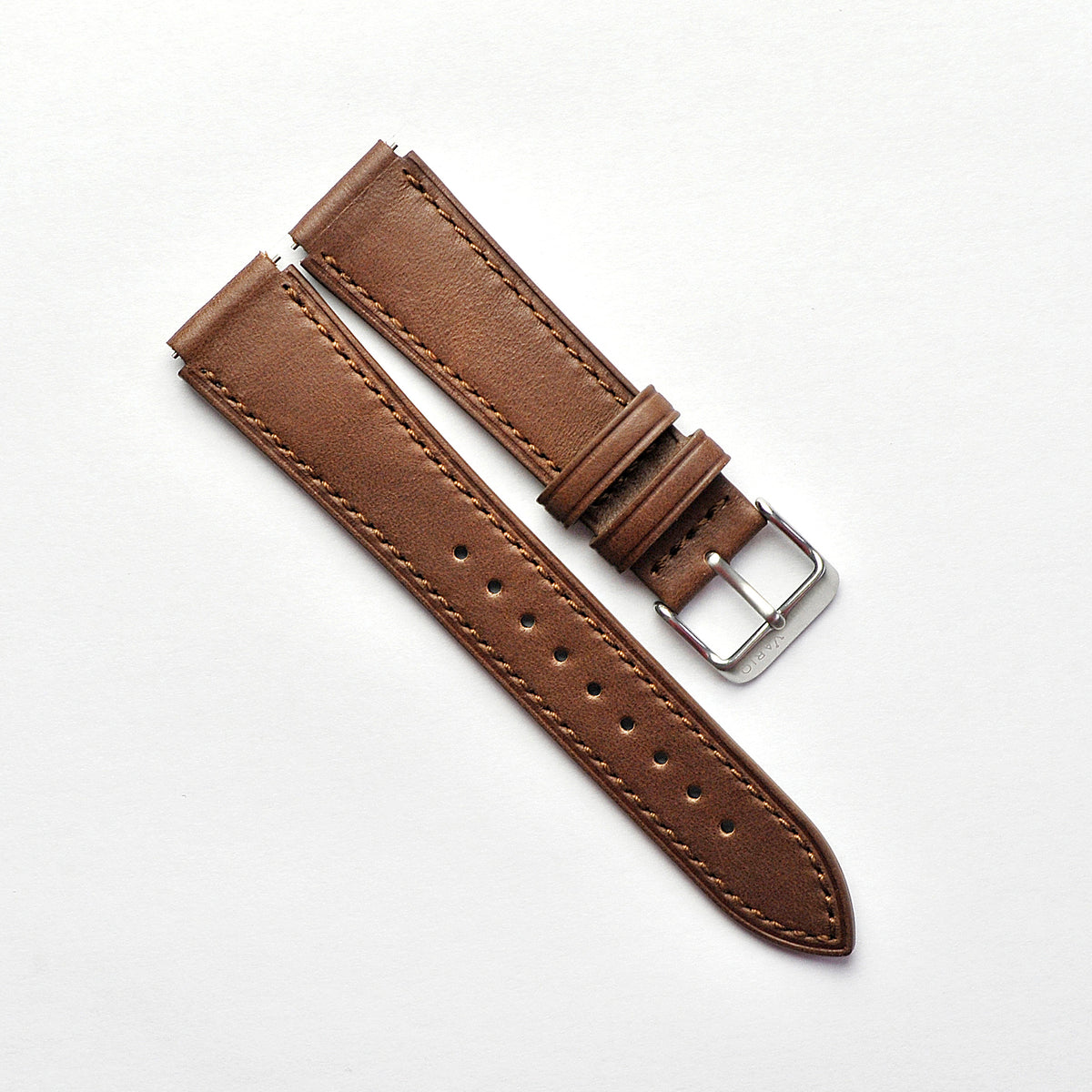 Top Grain Gingerbread Brown Leather Watch Strap for Casio® F91W & Timex® Q Watch