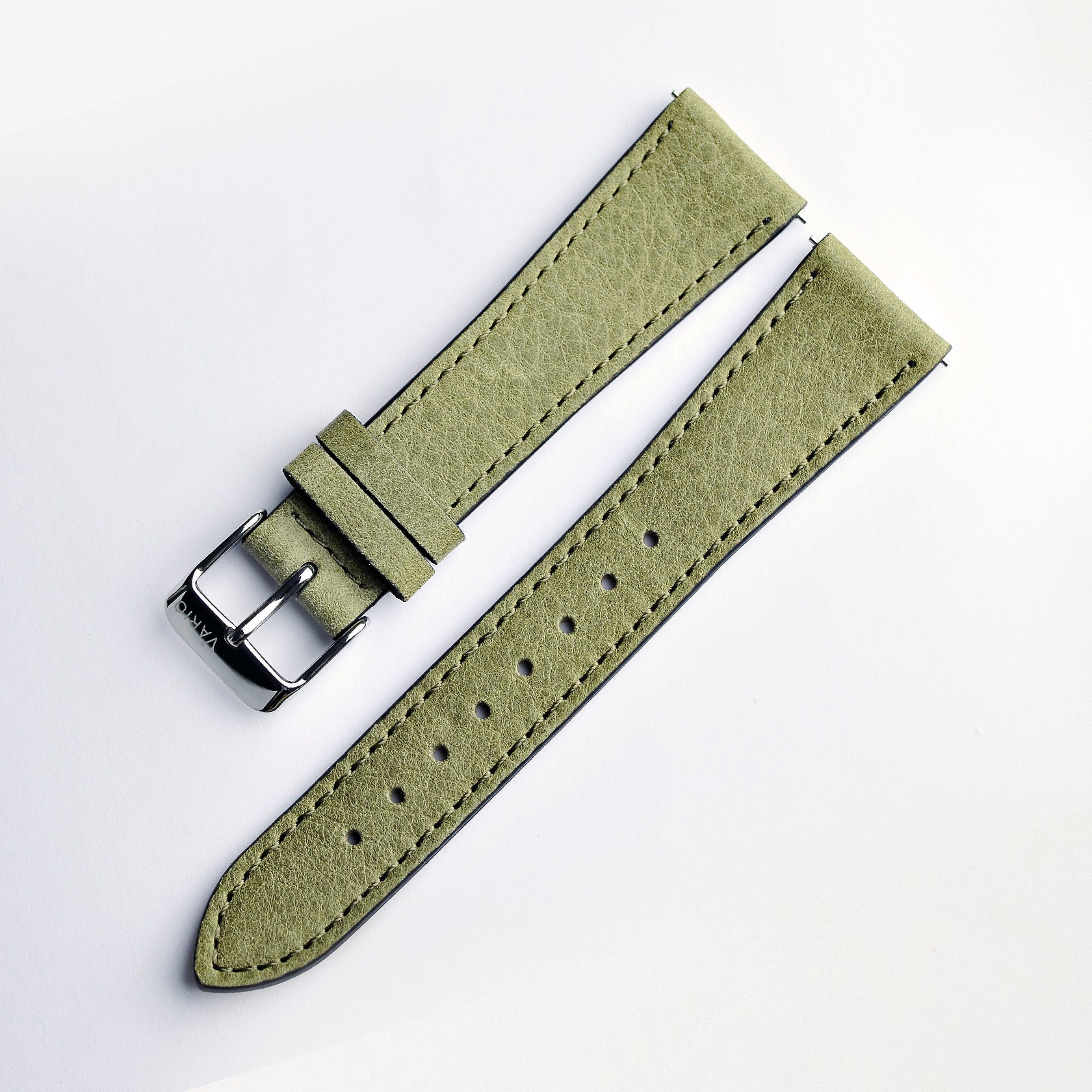 vario natural grain german leather with quick release watch strap