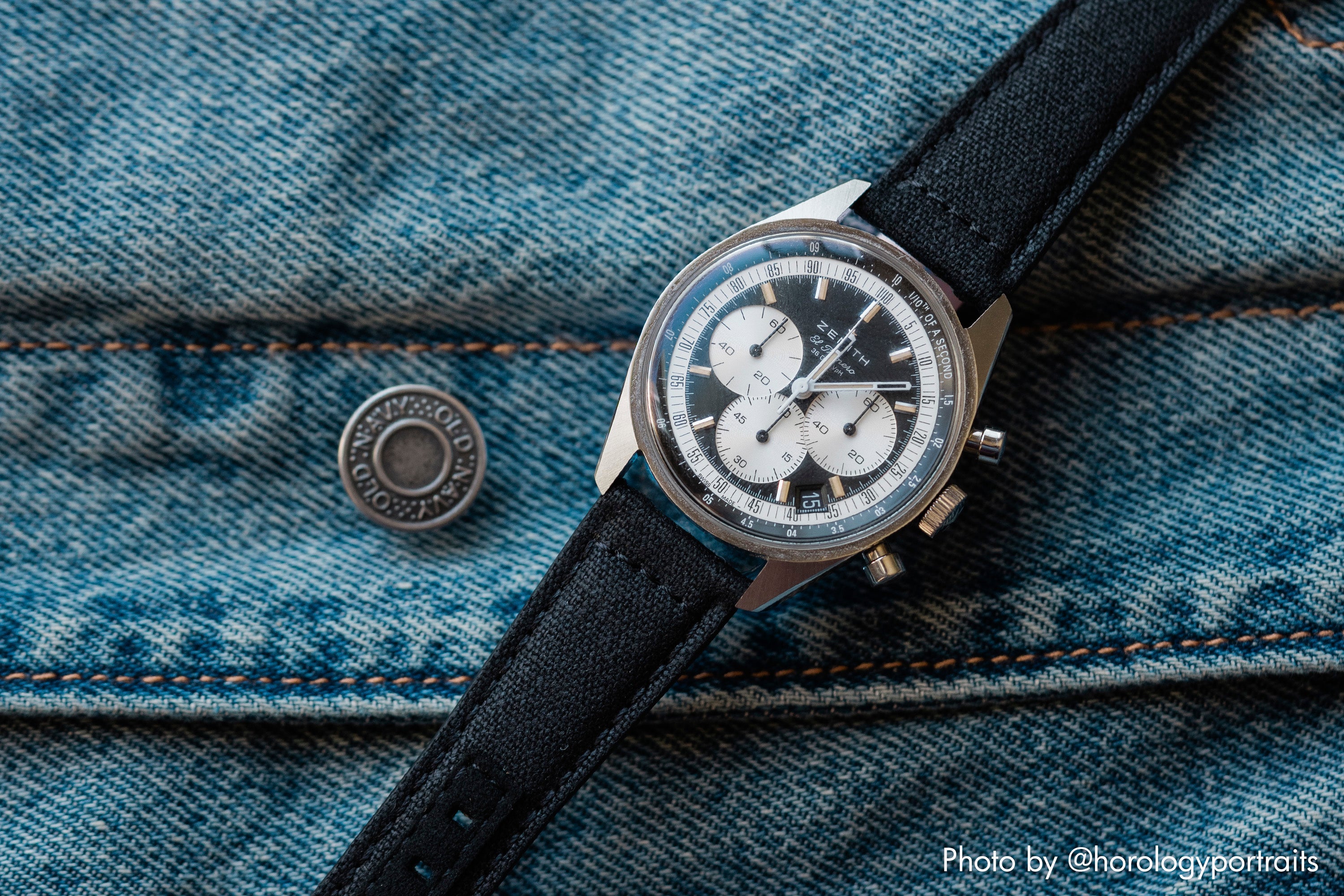 vario waxed canvas watch strap