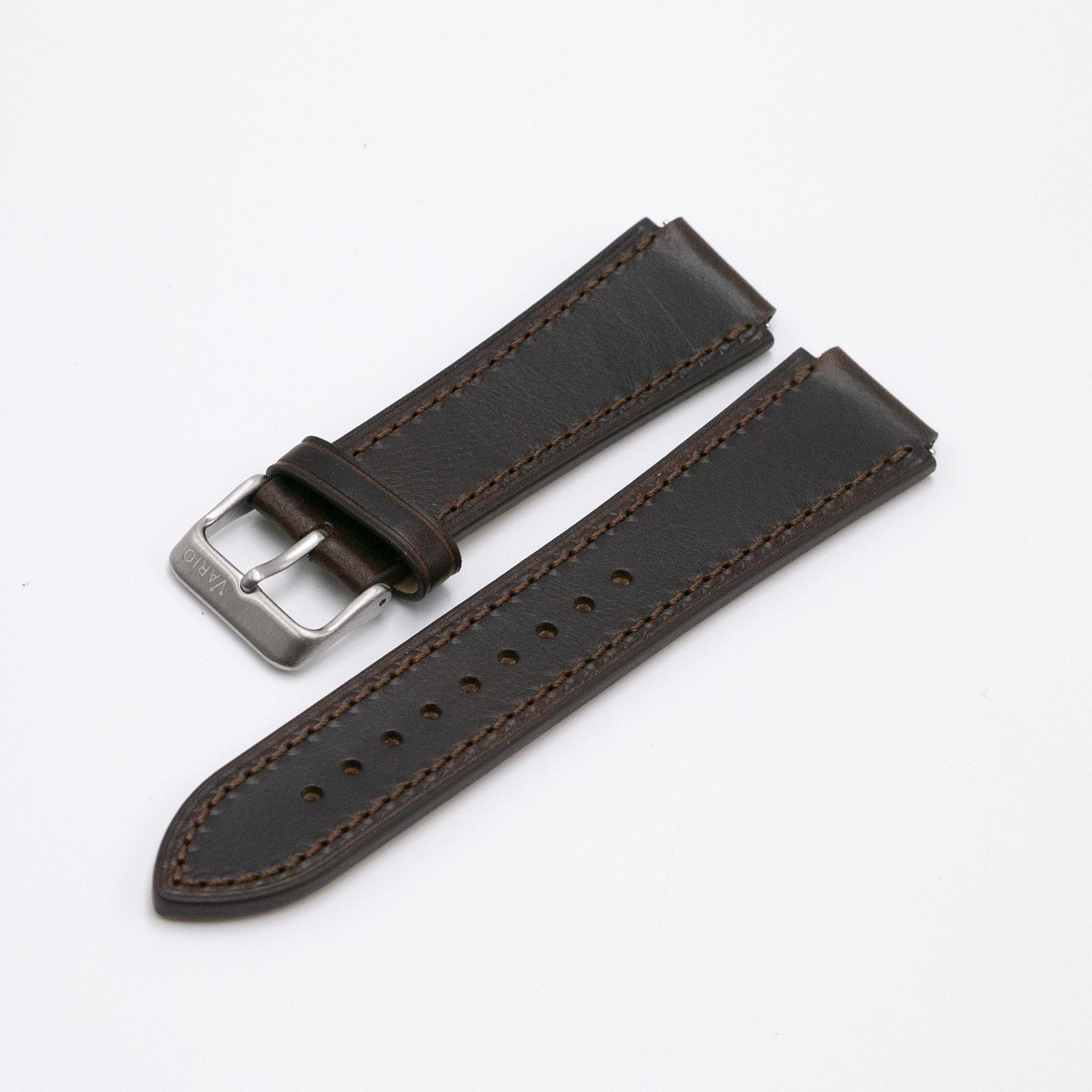 Oiled Leather Pecan Watch Strap for Casio AE1200WH World Time Watch