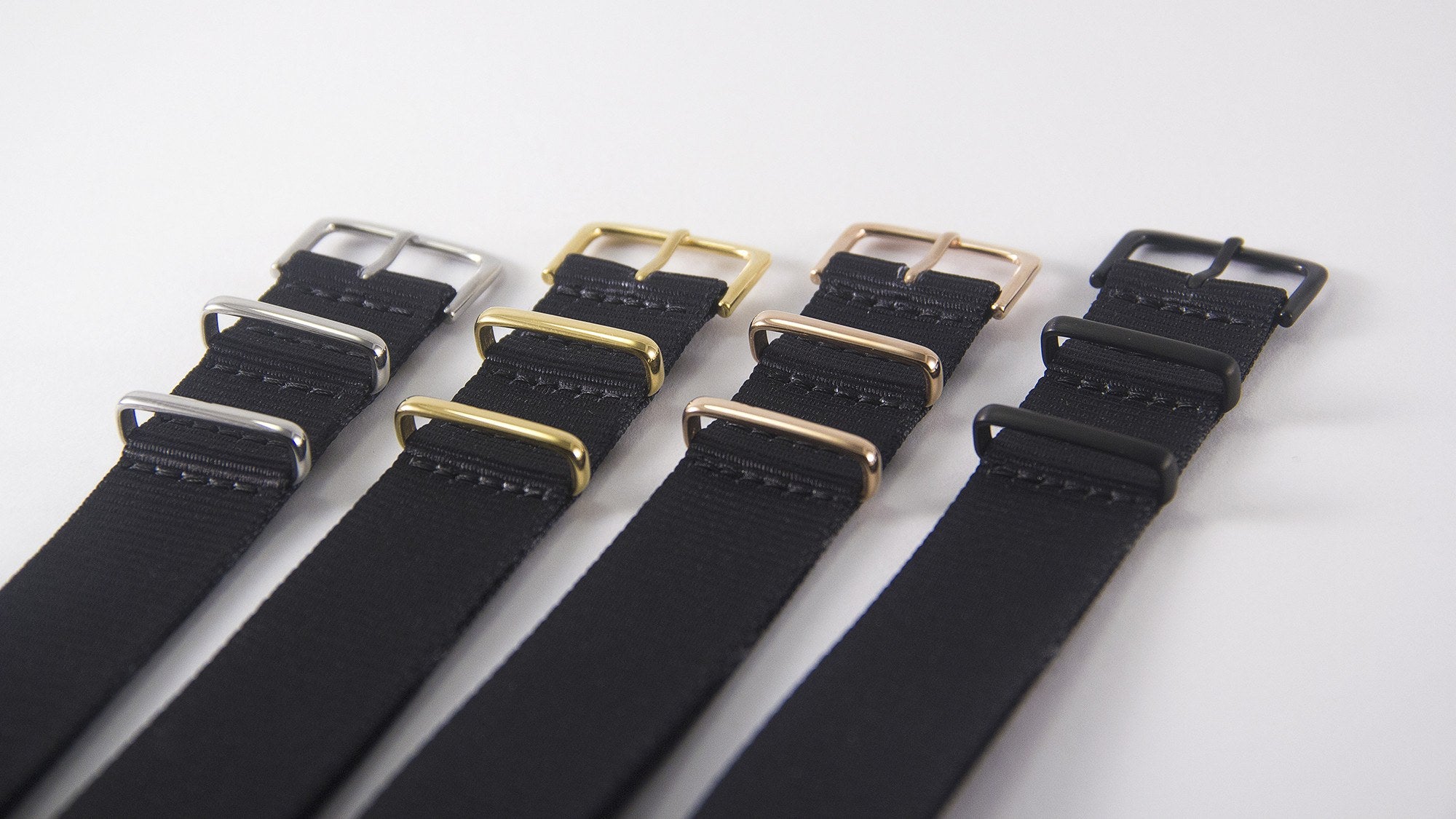 vario black razor printed strap with different metal buckles