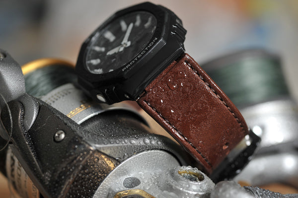 Performance Leather Water Resistant G-Shock Replacement Watch Strap
