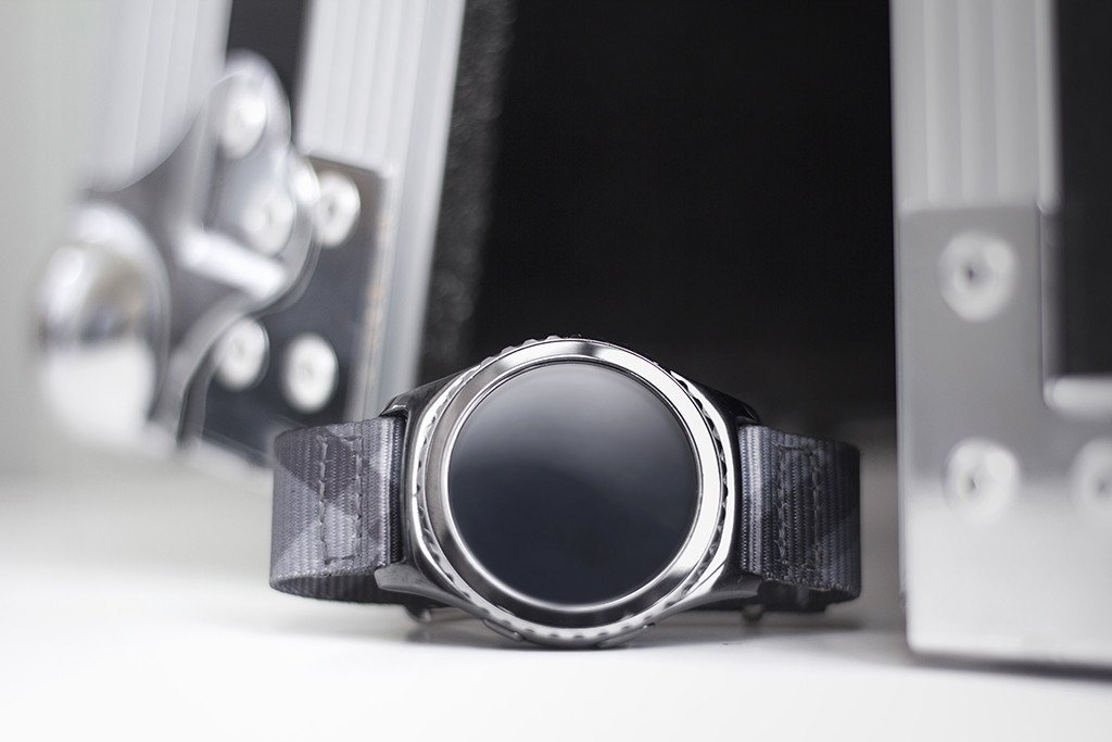 mono plaid 2pc strap with samsung gear 2 smart watch