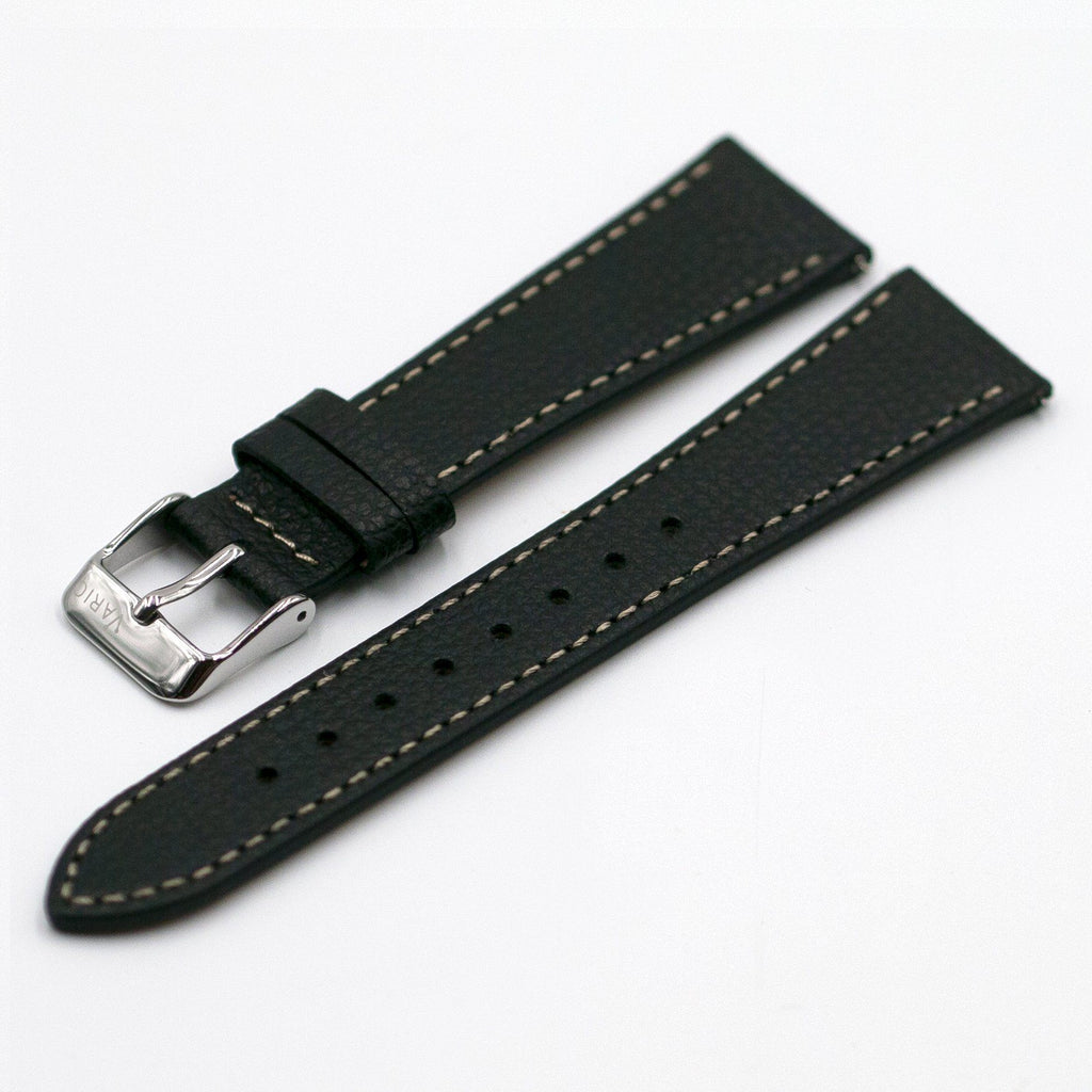 Vintage Italian Leather Watch Strap | Black | Vario