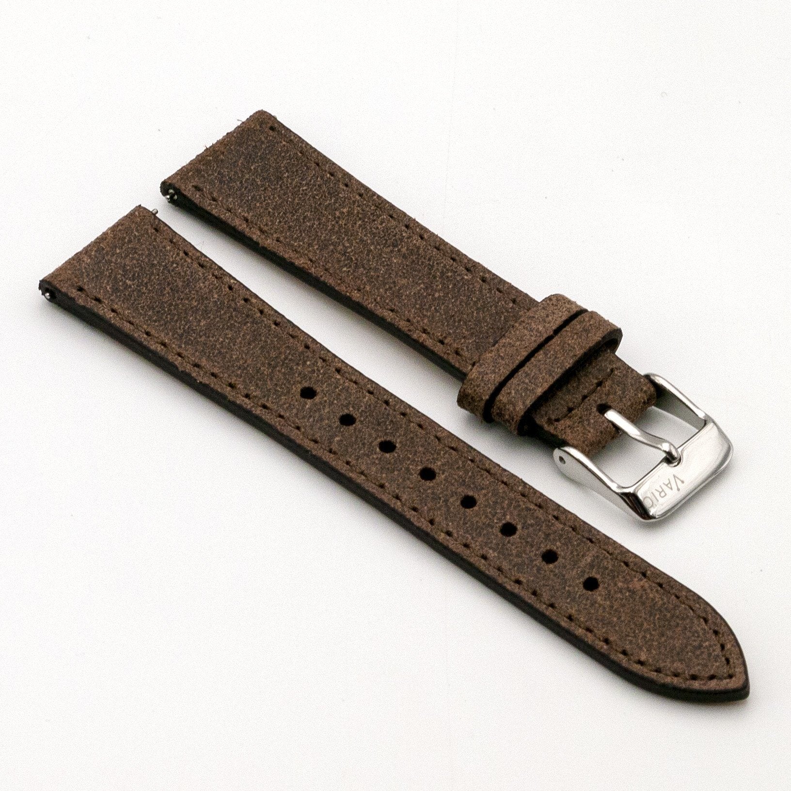 vario italian leather distressed watch strap