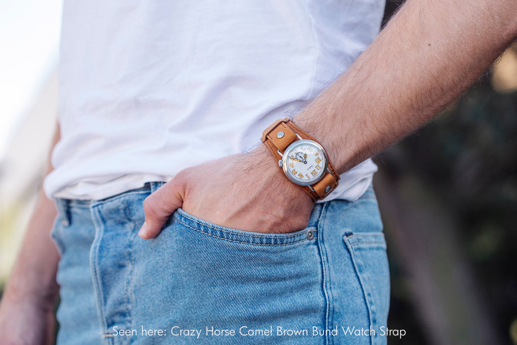 bund leather watch strap