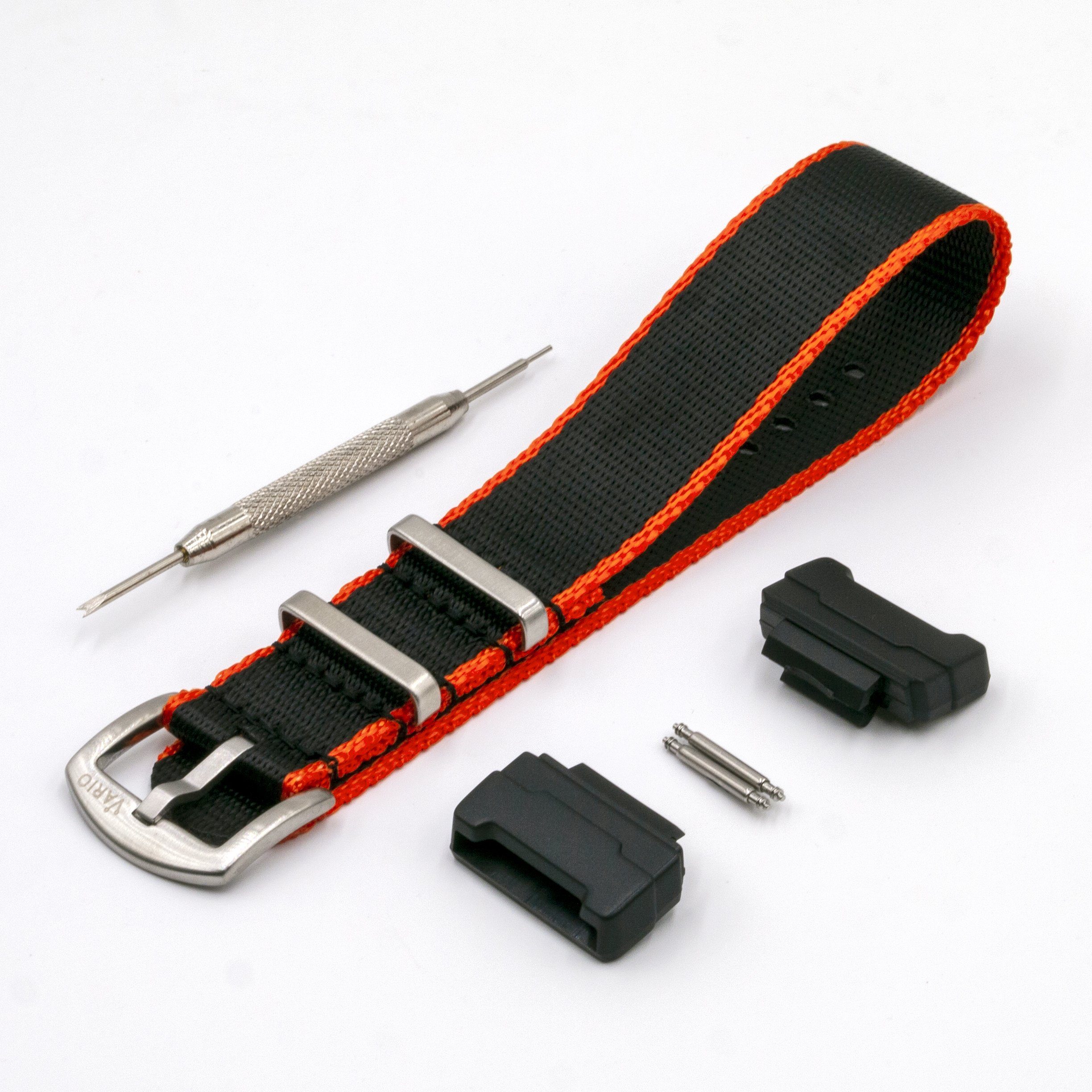 vario gshock seat belt adapter kit orange and black stripe
