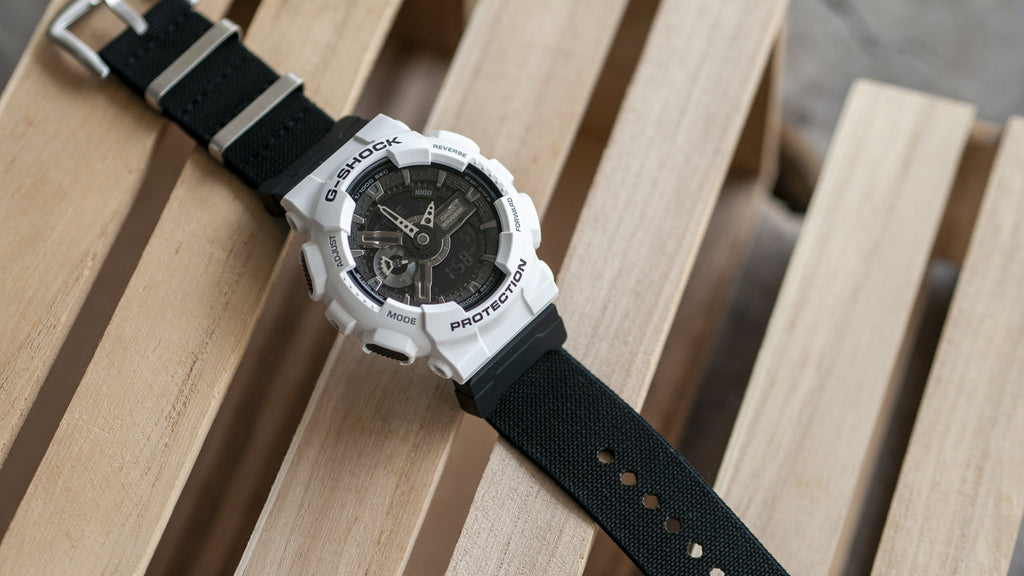 GShock Strap Replacement Nylon Mono Stripe GShock Watch Strap