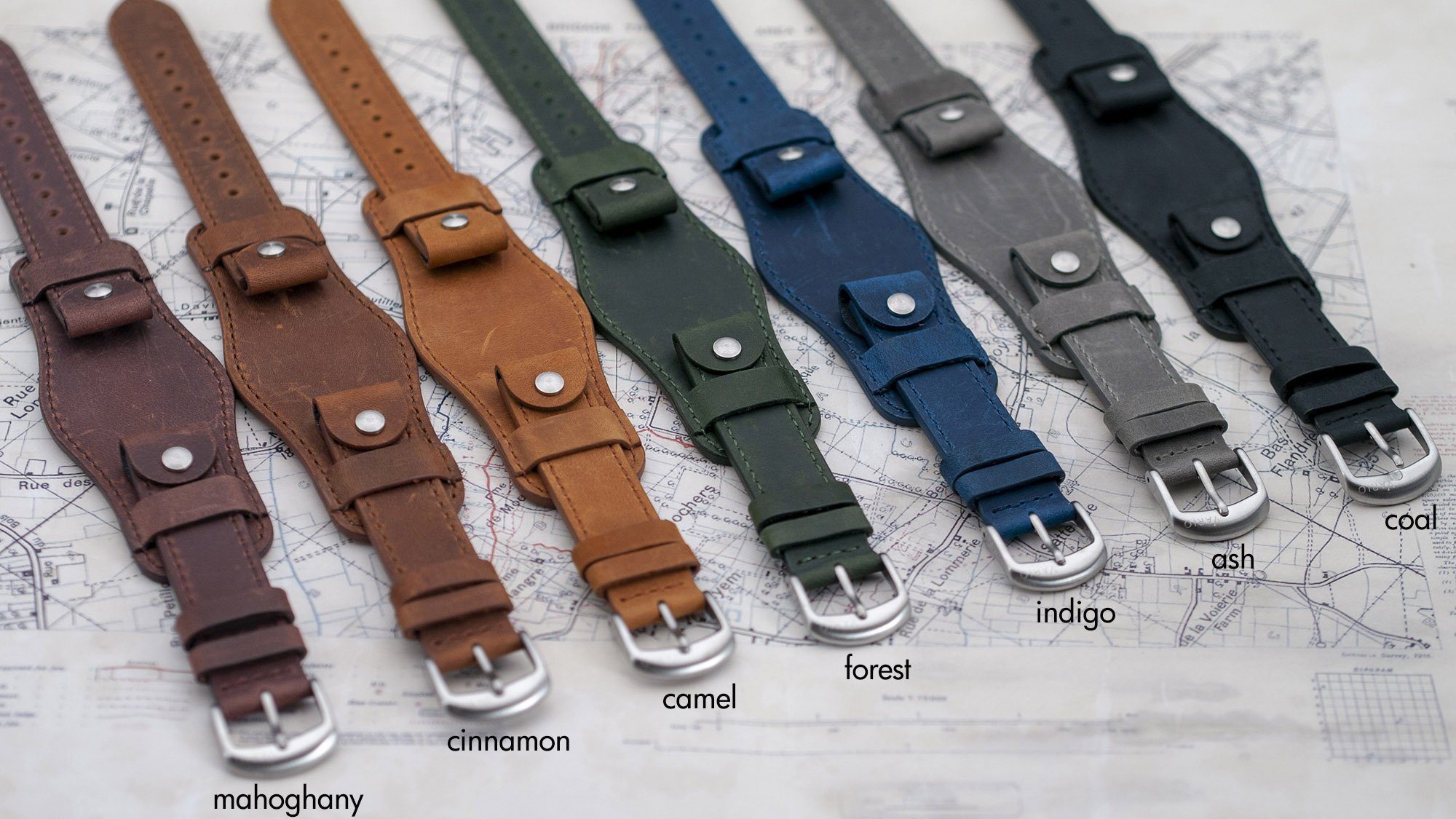 vario 1918 trench field watch leather watch straps