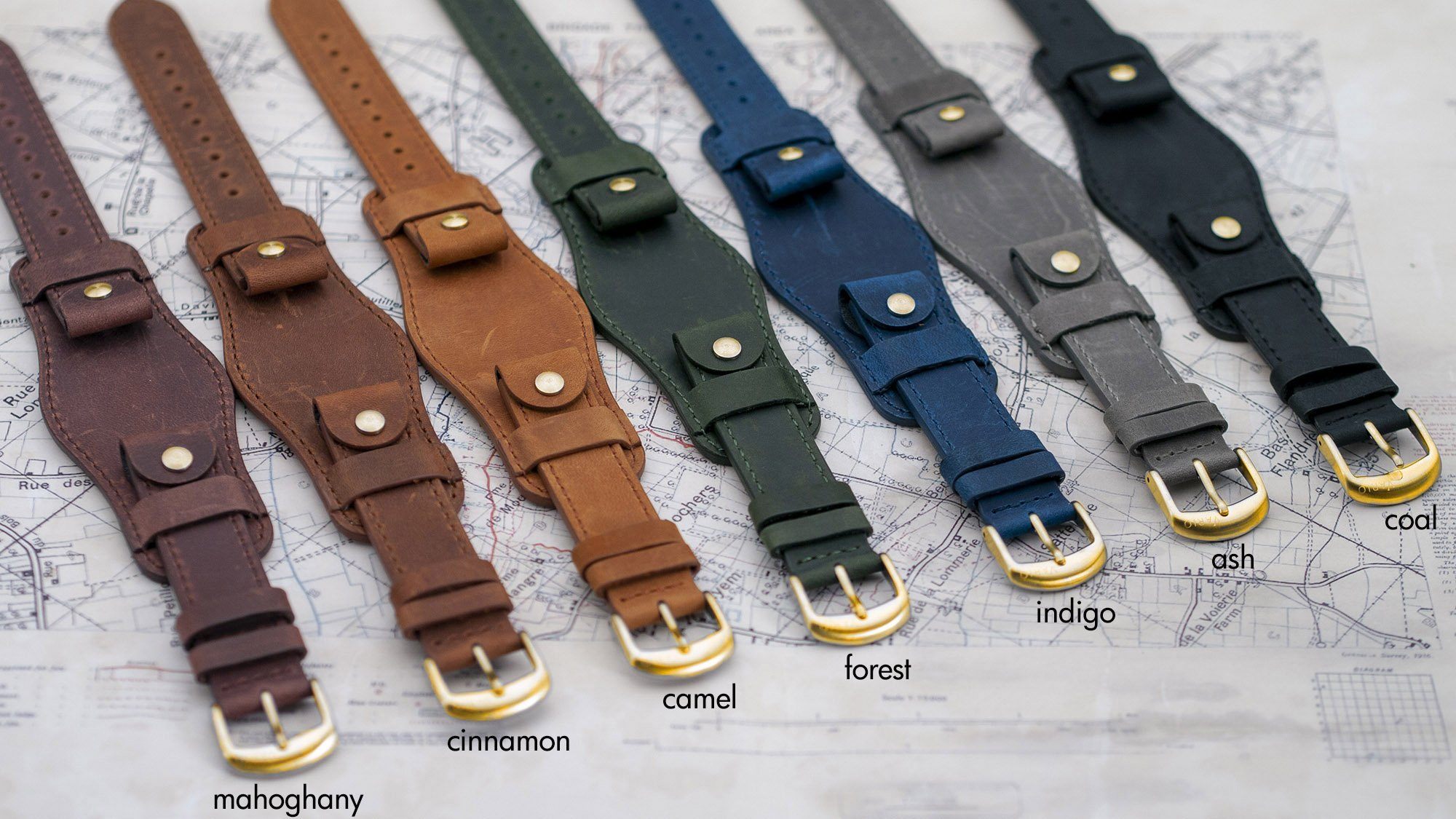 vario 1918 trench field watch leather watch straps