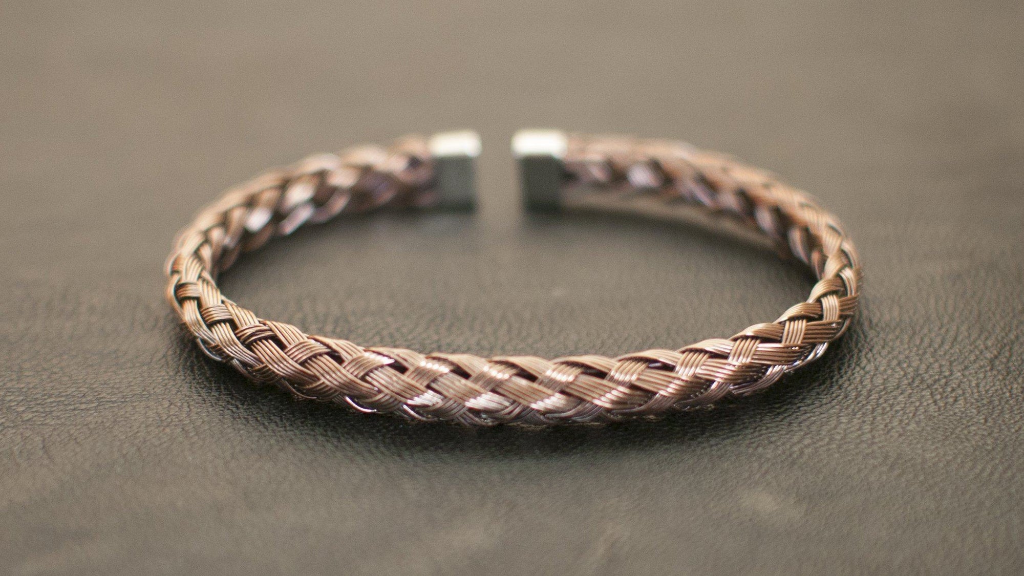 Bronze Woven Stainless Steel Mesh Bracelet