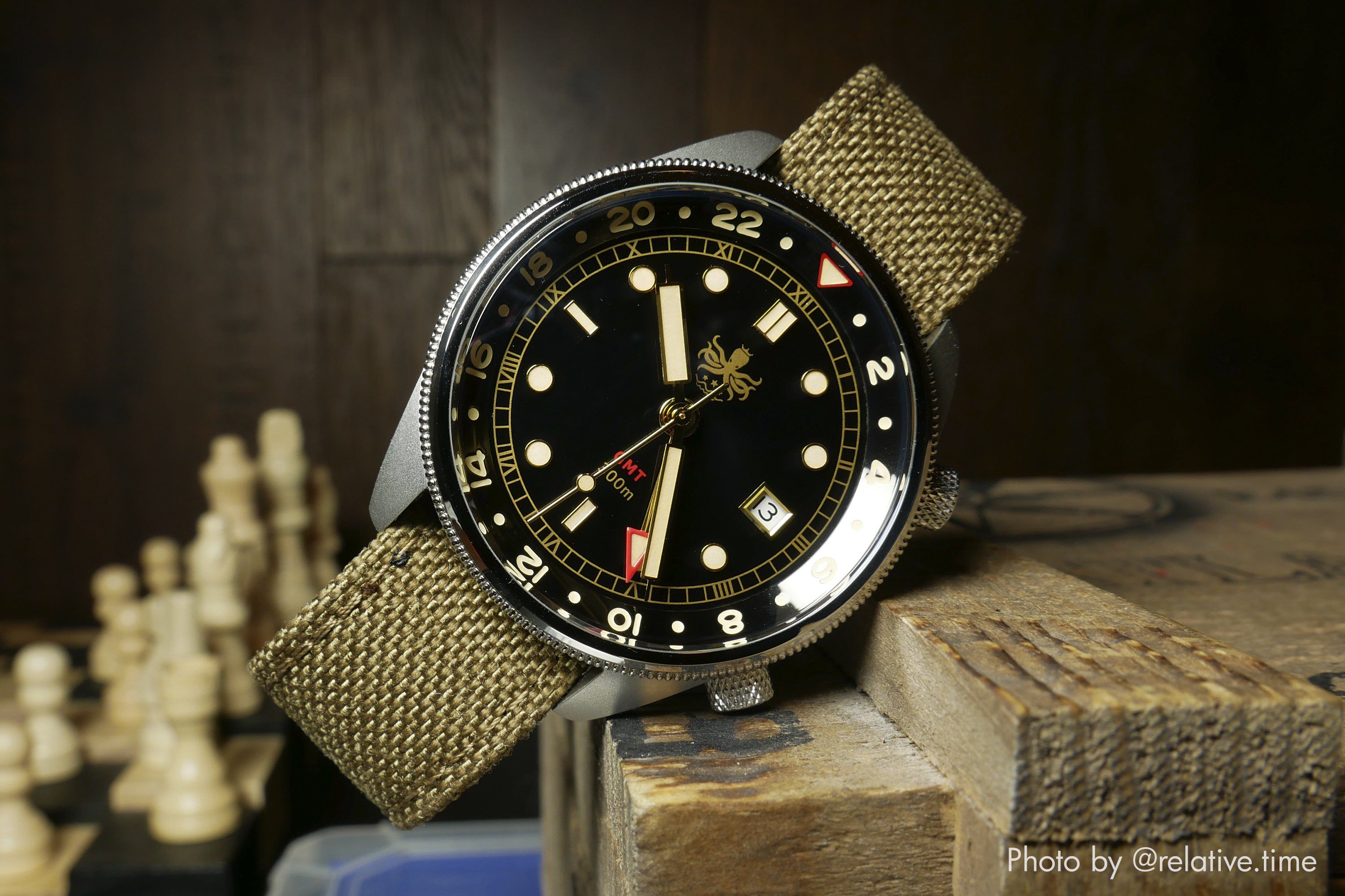 phoibos watch with vario cordura watch strap
