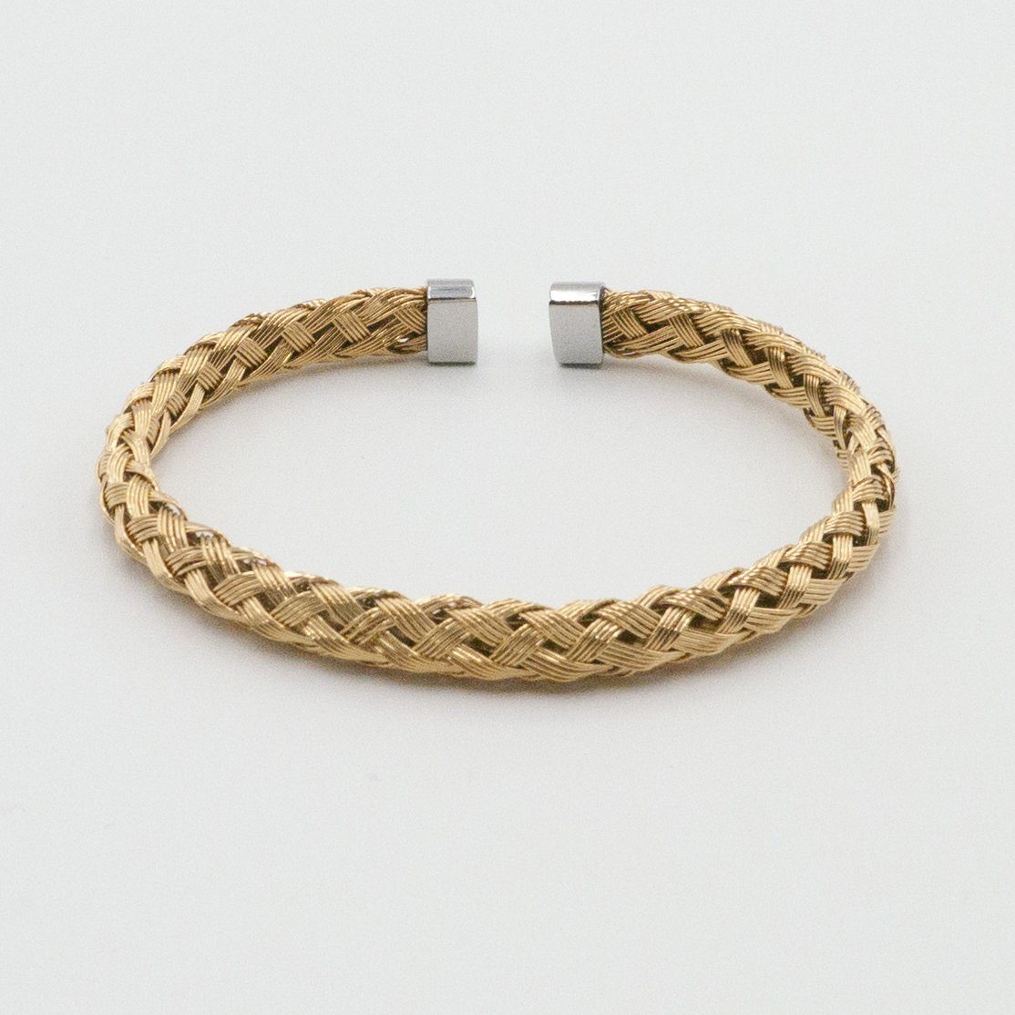 vario gold woven mesh bracelet