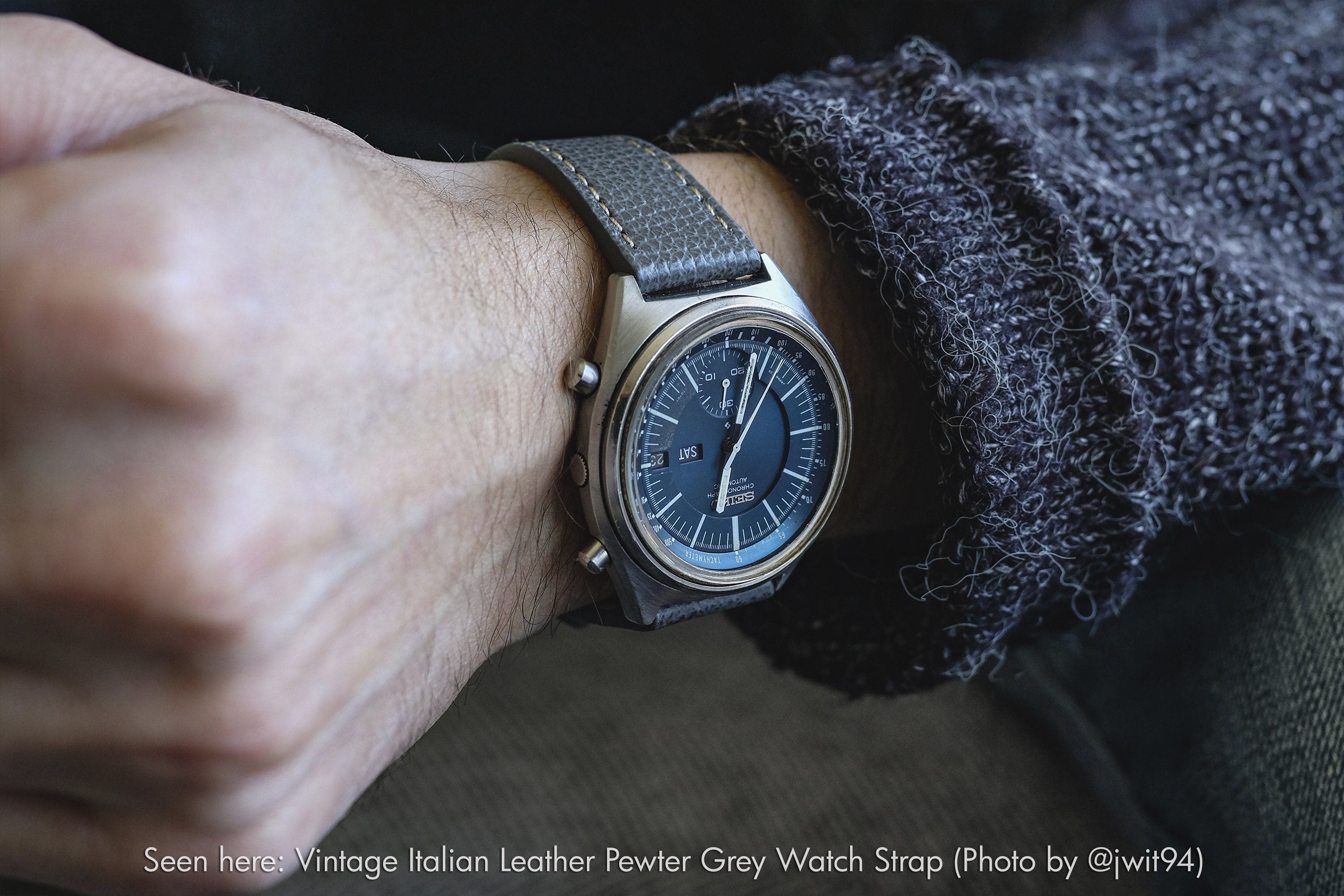 vario italian leather watch band